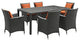 Sojourn 7-Piece Outdoor Patio Sunbrella Dining Set