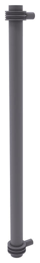 18" Refrigerator Pull With Dotted Accents, Matte Gray