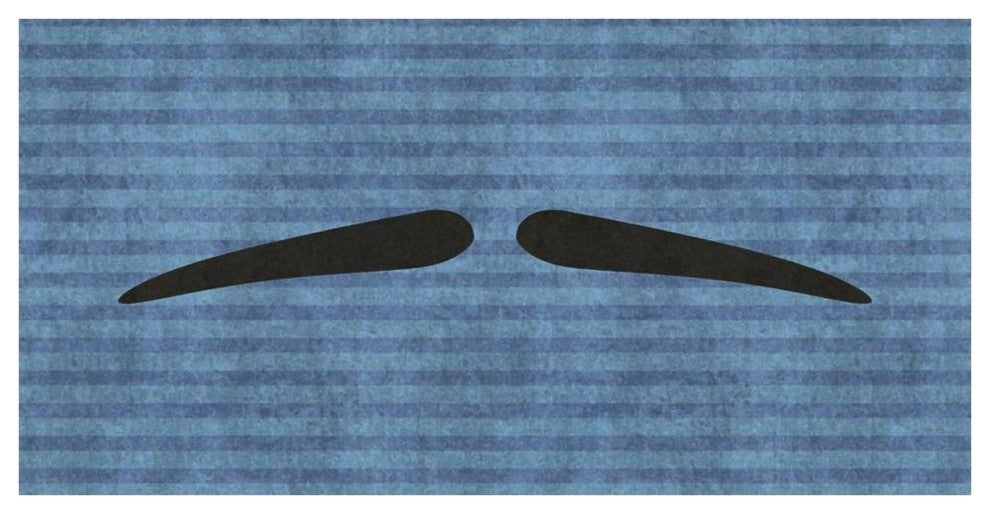 "Mustache: Pencil Thin" Digital Paper Print by BG.Studio, 62"x32"