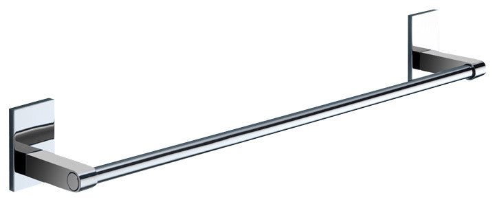 24" Polished Chrome Towel Bar