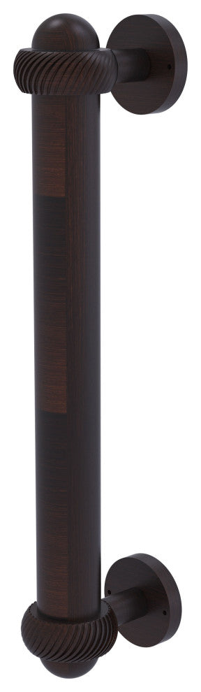 8" Door Pull With Twist Accents, Venetian Bronze