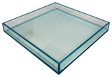 Square Lucite Tray, Teal