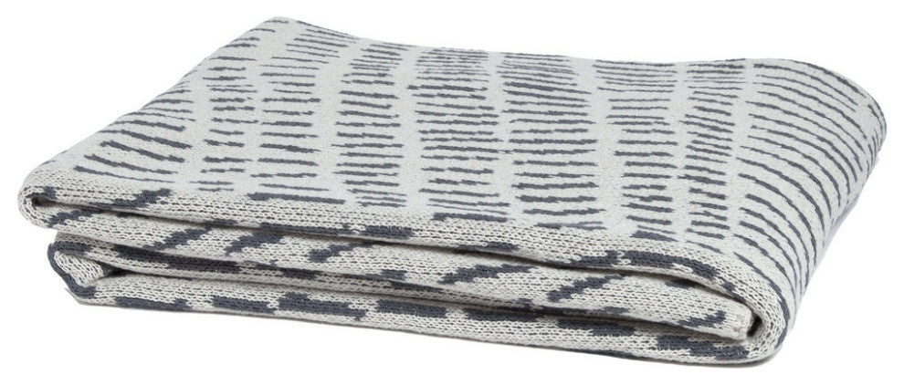 In2green Terrains Eco Throw by Jill Malek, Ceniza/Smoke
