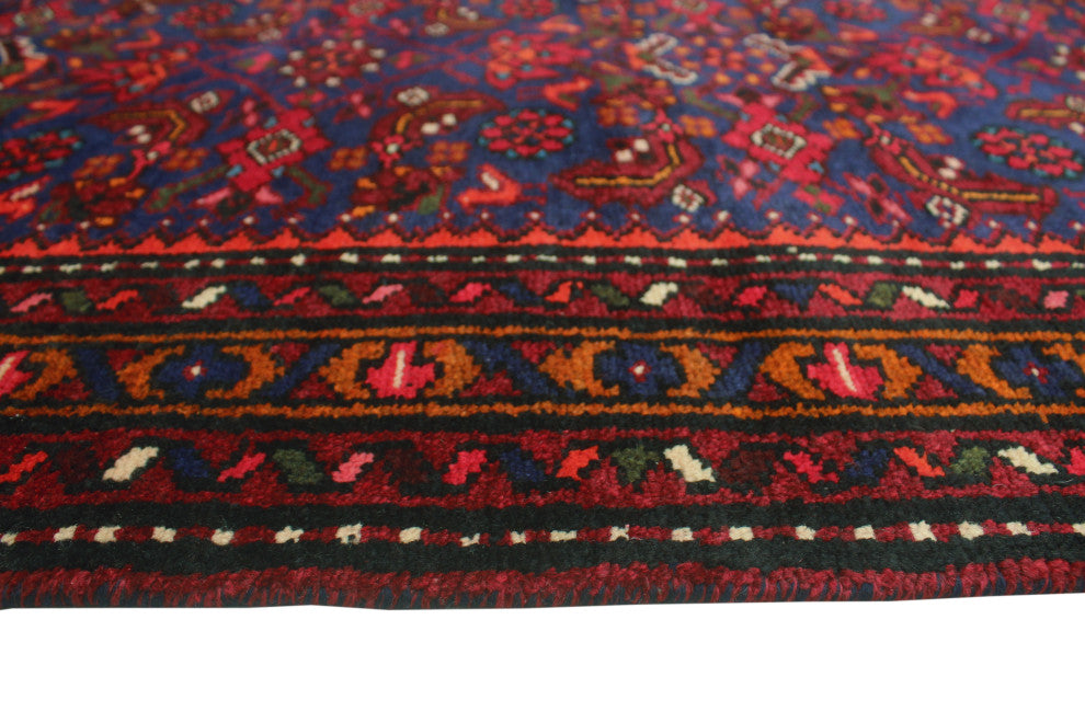 Fine Vintage Distressed Mahboobu Navy Runner