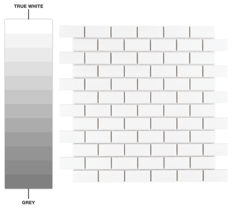 Metro Subway Matte White Porcelain Floor and Wall Tile