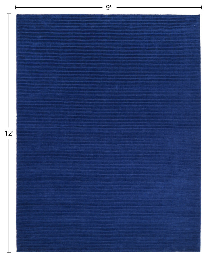 Cairo Handmade Area Rug Blue, 9' 0" X 12' 0"