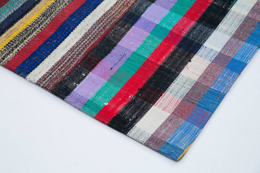 Rug N Carpet - Handmade Turkish 8' 0'' x 10' 1'' Vintage Patchwork Kilim Rug