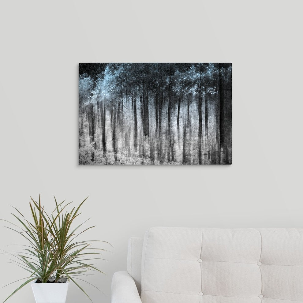 "Ghost Forest " Wrapped Canvas Art Print, 24"x16"x1.5"