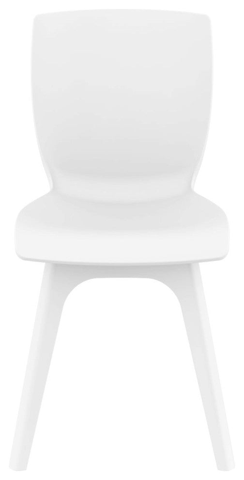 Compamia Mio PP Modern Chair, Set of 2, White