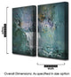 Abstract ABS XI, Canvas Wall Art, 40"x20" 2-Panels