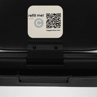 Tammi Kitchen 14.5-Gallon Slim Metal Push Button Trash Can, Silver