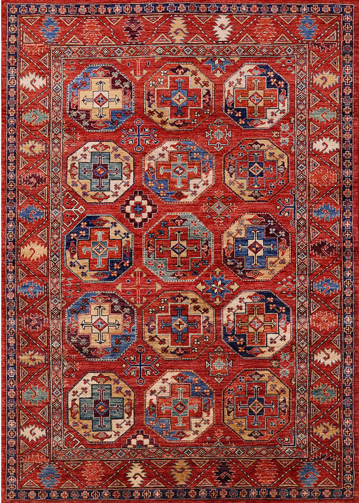 Ahgly Company Indoor Rectangle Mid-Century Modern Area Rugs, 6' x 9'