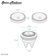 Toilet Hardware, SM-1T112, Black