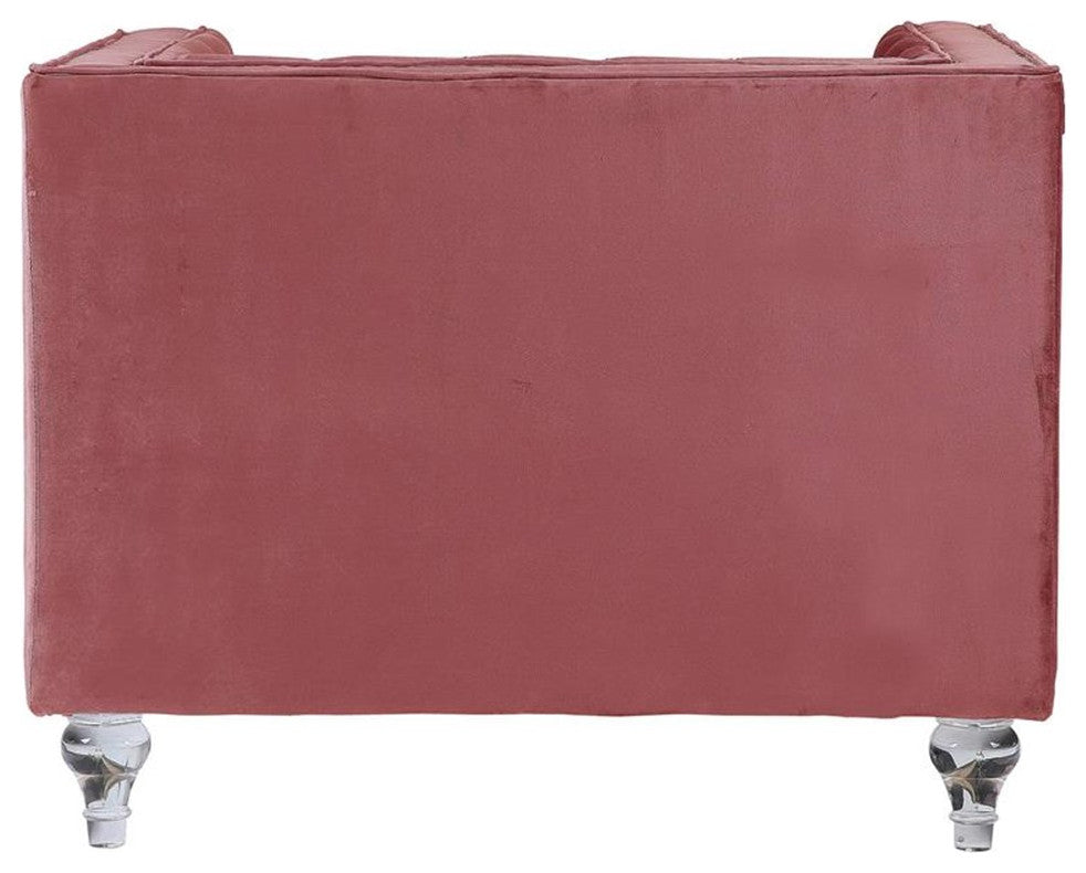 Lv00329, Chair, Pink Velvet, Heiberoii