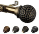 Nicholson 13/16" Curtain Rod, Antique Brass, 120-170"