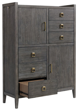 Portia 6-Drawer Gentleman's Chest, Brushed Brindle