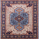 Ahgly Company Indoor Square Mid-Century Modern Area Rugs, 6' Square