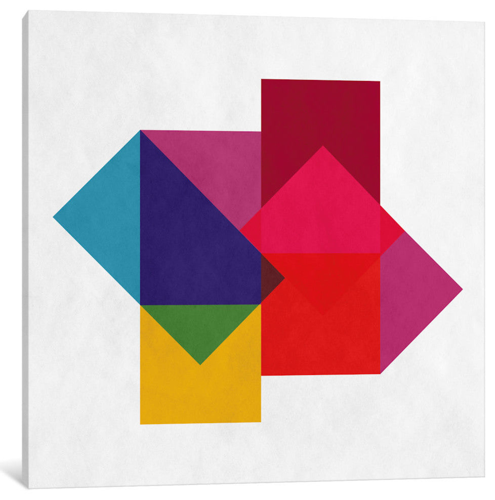 "Modern Art- Study of Colors" by 5by5collective, 37x37x1.5"