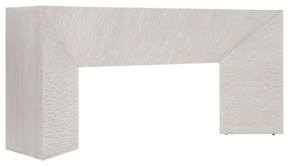 Bernhardt Solaria Console Table With 2 Wooden Pedestal Bases