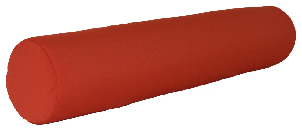 Bolster Pillows, Red, 7" X 36"