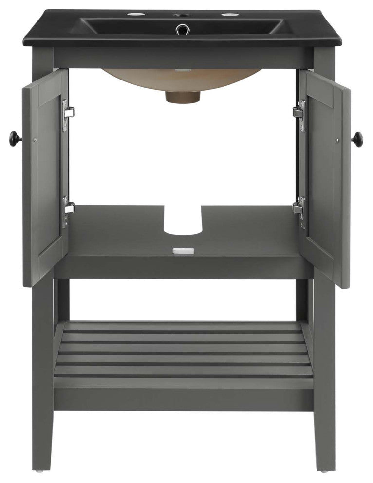 Prestige 24" Bathroom Vanity - Gray Black