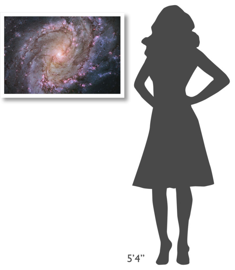 "M83 - Spiral Galaxy" Digital Paper Print by NASA, 32"x22"