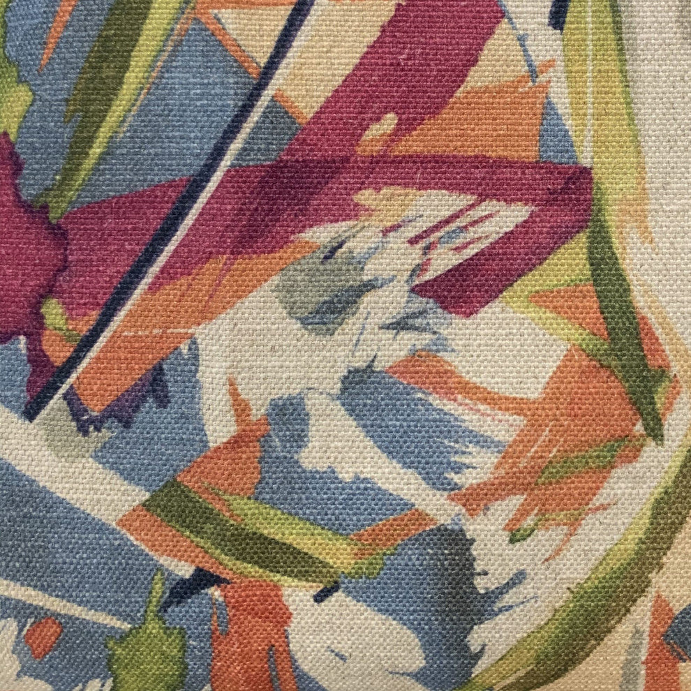 Plutus Multi-Color Graphic Print Luxury Throw Pillow, 12"x20"
