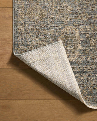 Loloi Priscilla Blue / Sand 18" x 18" Sample Rug