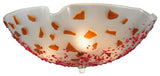 18W Metro Fusion Organic Slumped Glass Flushmount