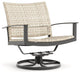 Jasper Swivel Rocker Lounge Chair, Textured Pewter