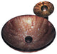Distorto Glass Vessel Sink Set, Oil Rubbed Bronze
