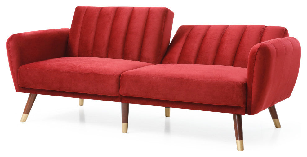 Siena Sofa Bed, Burgundy