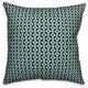 Whimsical Diamond Pattern, Blue Throw Pillow Cover, 20"x20"