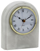 Polaris Marble Desk Clock, Pearl White