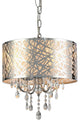 Abstract 4-Light Crystal Chandelier