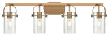 Pilaster 4 34.875" Bath Vanity-Light Brushed Brass