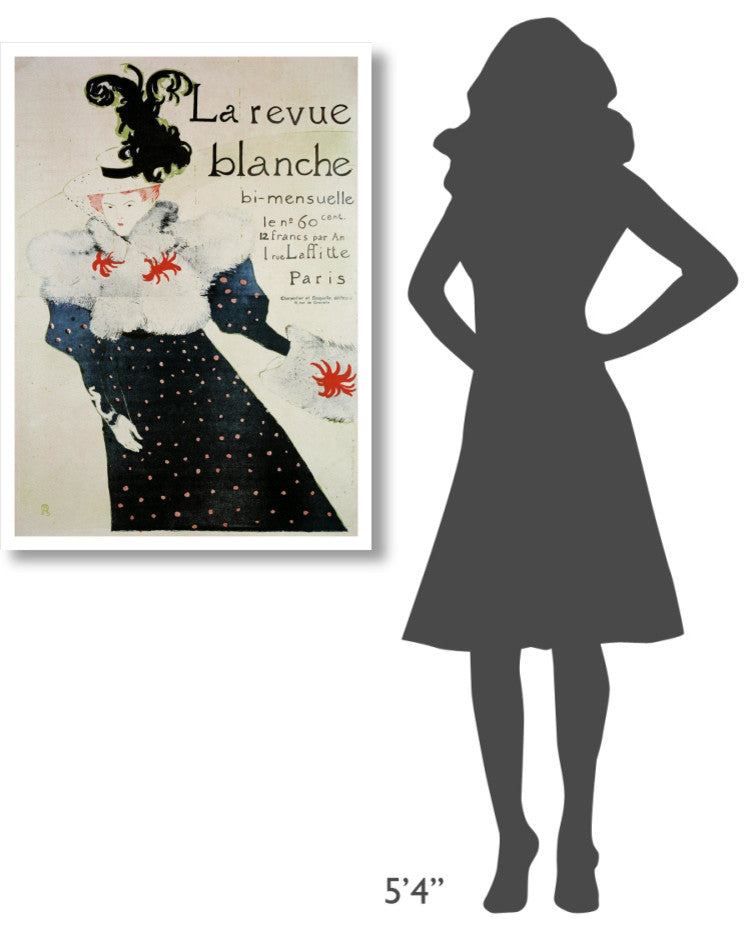 "La Revue Blanche" Digital Paper Print by Henri Toulouse-Lautrec, 28"x38"