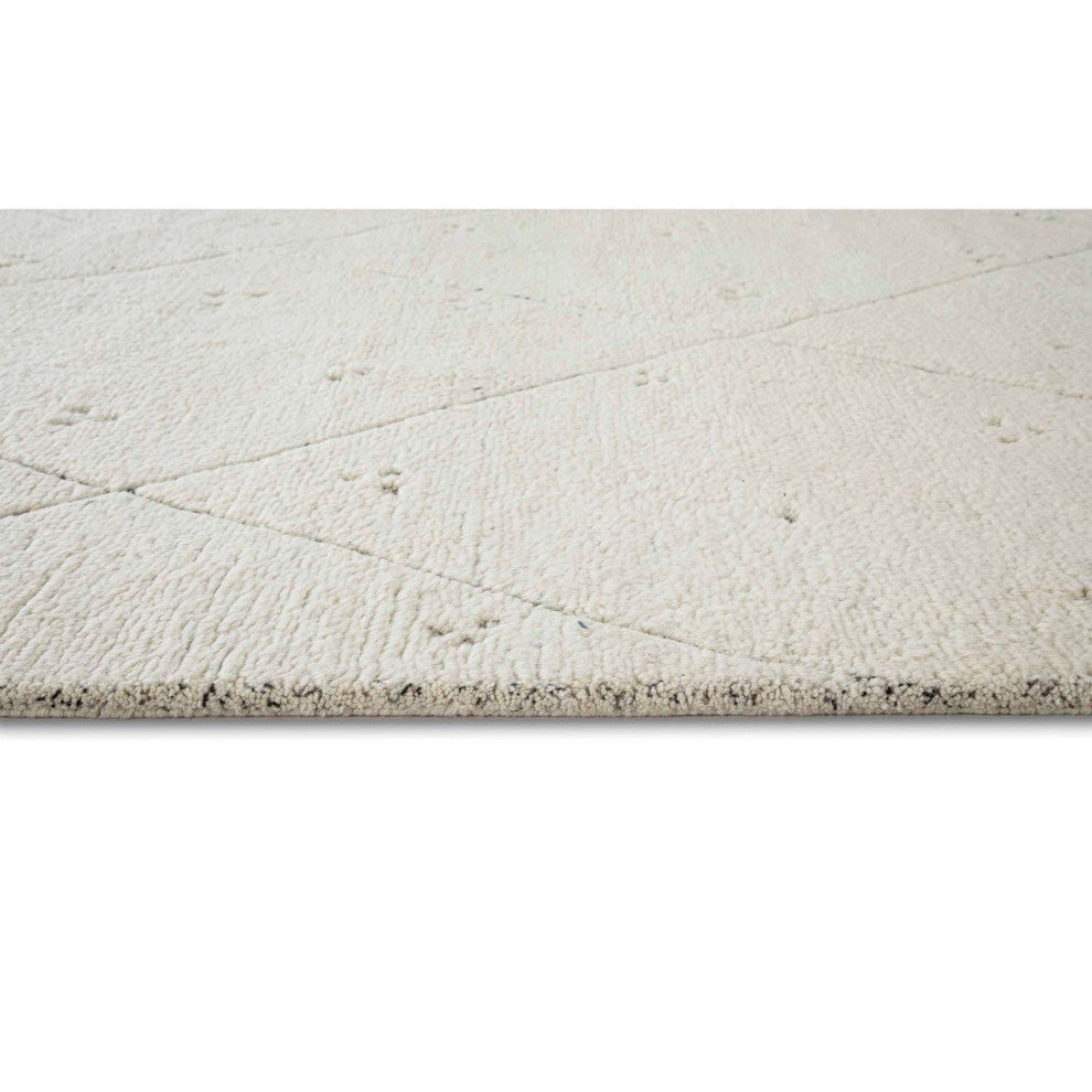 Adab Carved Lines Area Rug, Black, 6'x9'