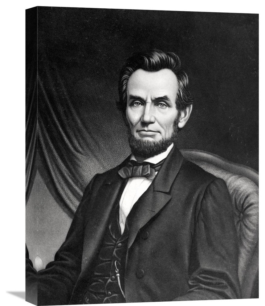 "Abraham Lincoln" Stretched Canvas Giclee, 17"x22"