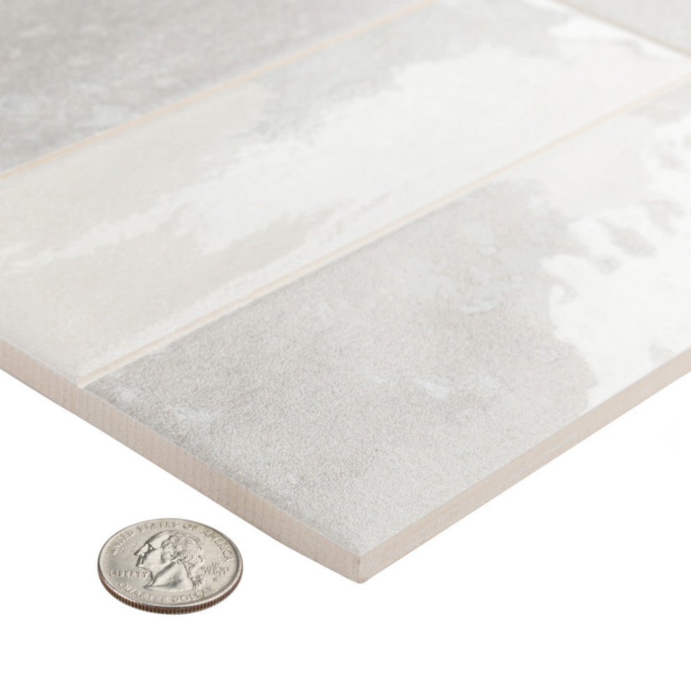 Kings Luxe Tradition Brick Silver Ceramic Wall Tile