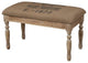 Sterling Industries Linen / Dark Washed Pine 34.5" Width Bench with Grey Finish