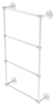 Que New 4-Tier 36" Ladder Towel Bar with Groovy Detail, Matte White