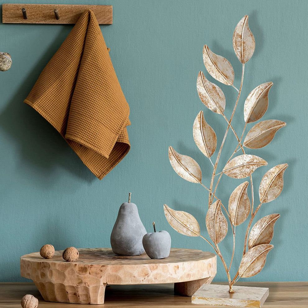 Gilt Leafy Branches Sculpture