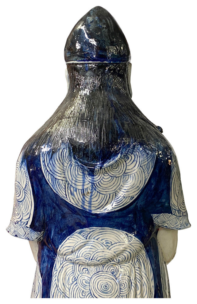 Chinese Porcelain Ji Gong /Chan Master Daoji  Beggar Buddha Figure Statue ws1264