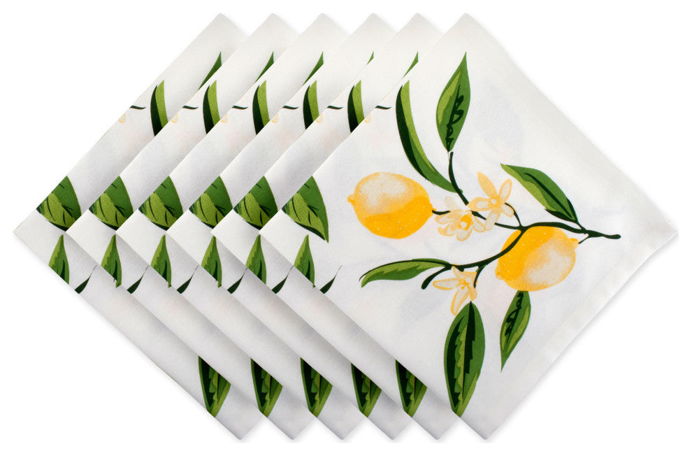 DII Lemon Bliss Print Napkin (Set of 6)
