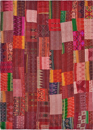 Hippy Vibes Silk and Cotton Kantha Throw Blanket