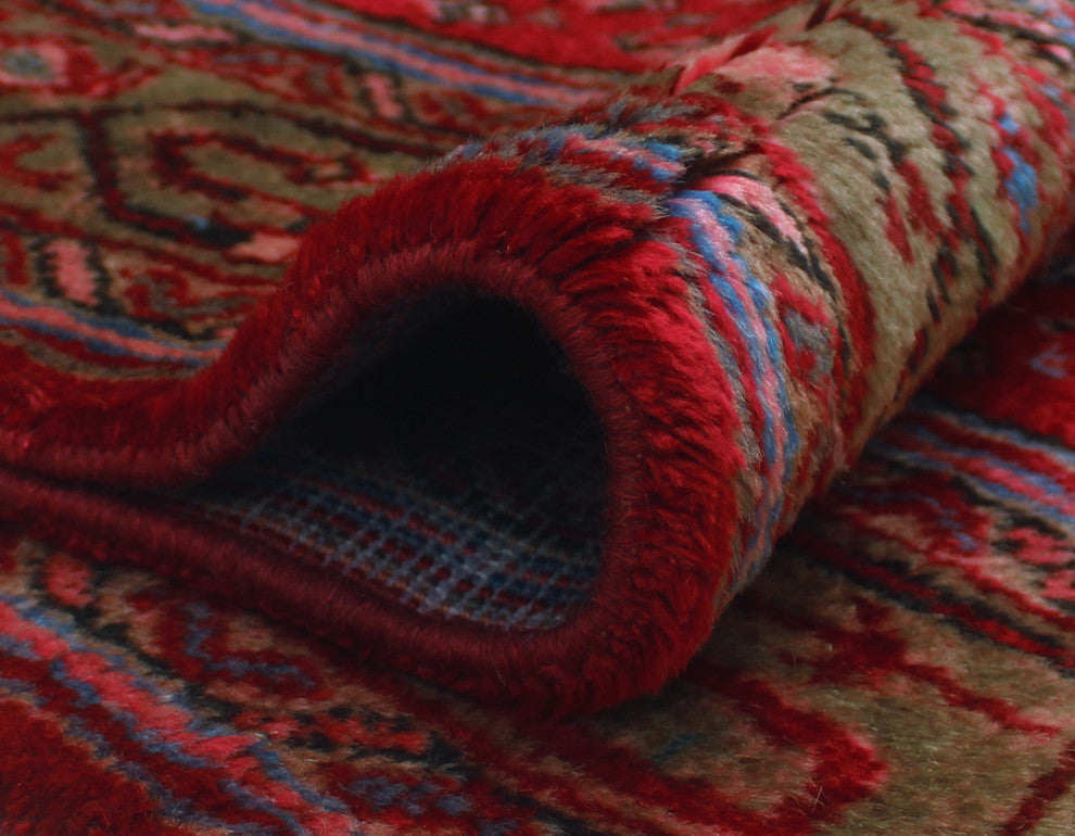 Vintage Distressed Naheed Red Runner