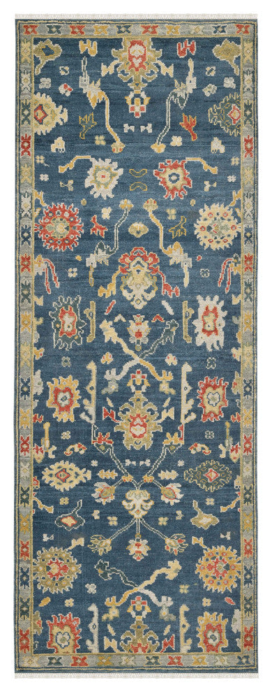 Bristol Liz Area Rug Blue, 2'8" X 8'
