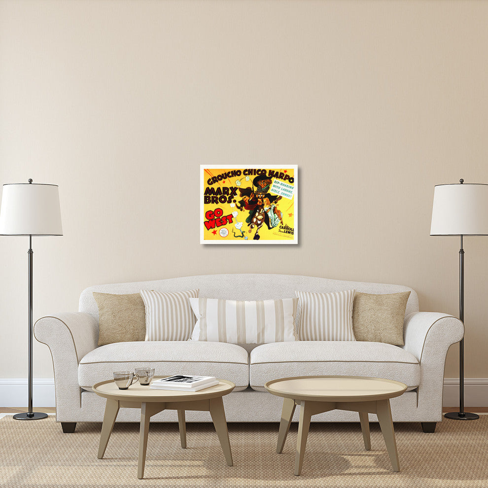"Marx Brothers - Go West 02" Canvas Giclee by Hollywood Photo Archive, 30"x24"