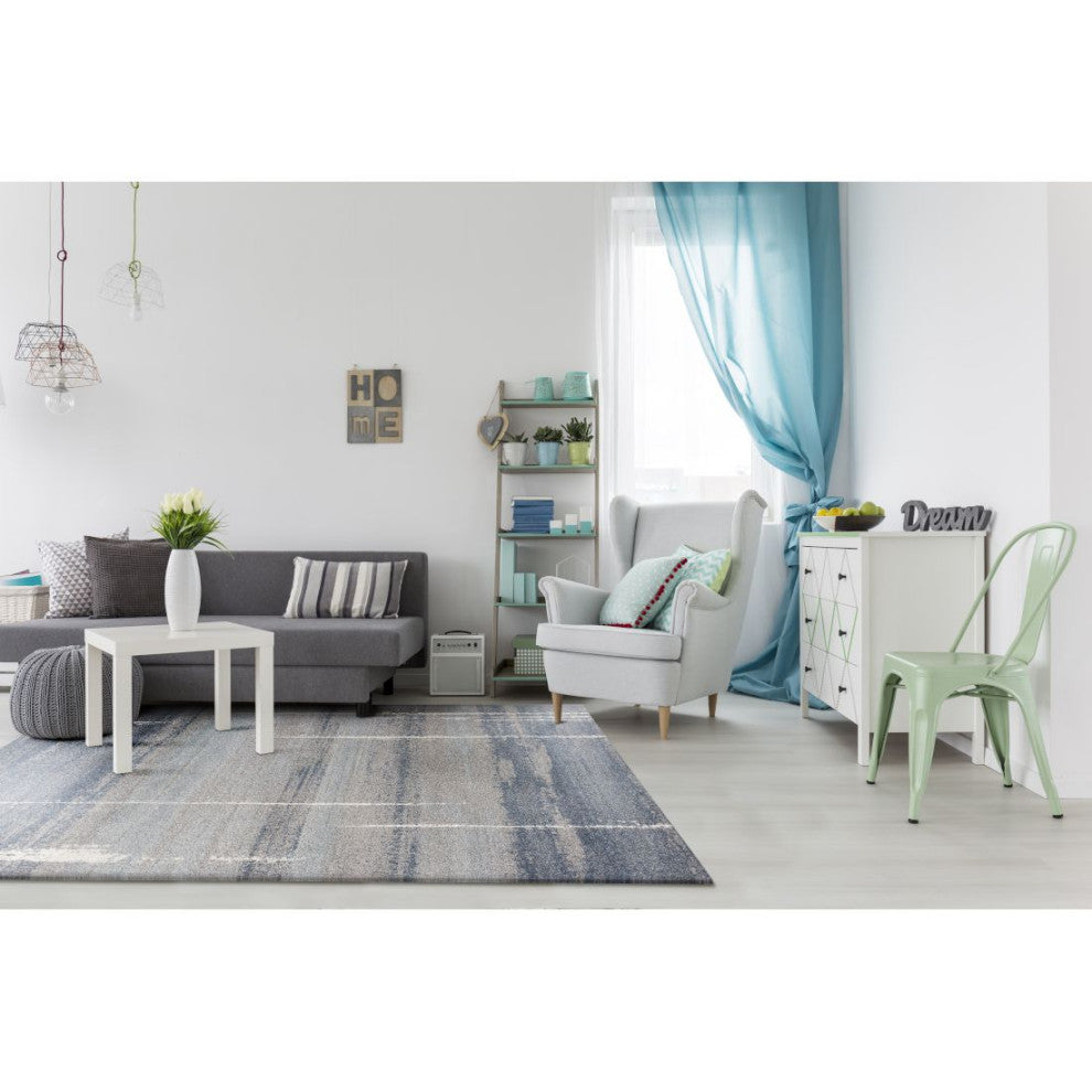KAS Landscapes 5900 Blue Contempo Area Rug, 3'3"X 5'3"